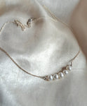 Five drop pearl bracelet / necklace