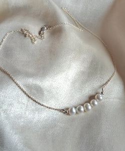 Five drop pearl bracelet / necklace