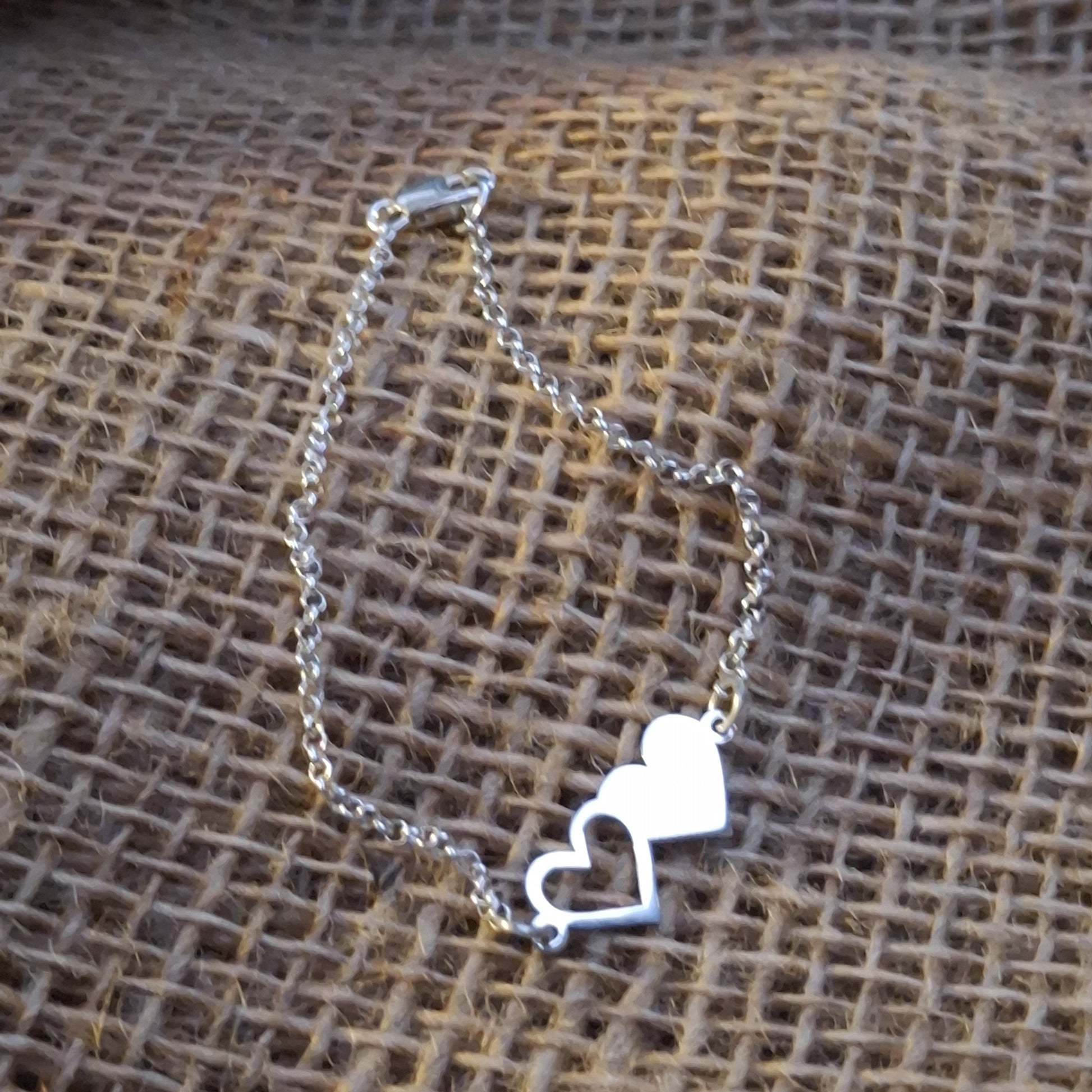 Bonded hearts necklace/bracelet