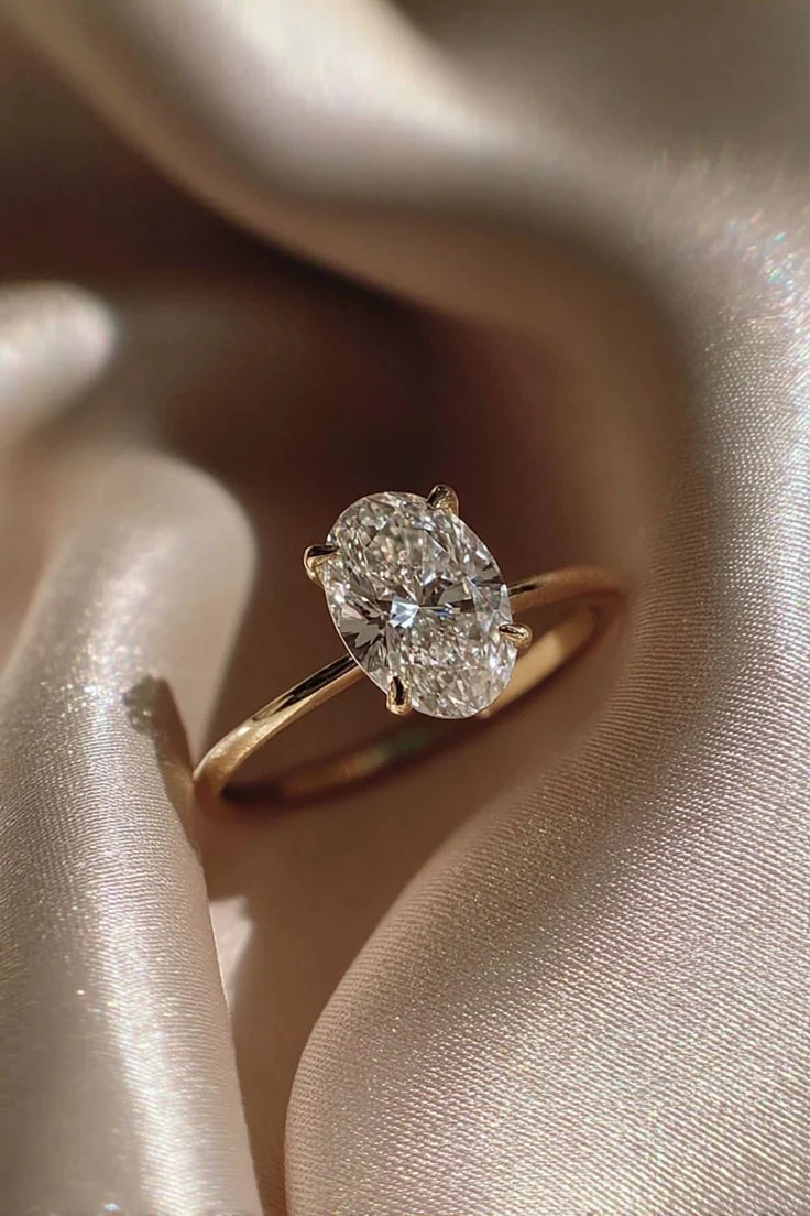 Oval Solitaire ring