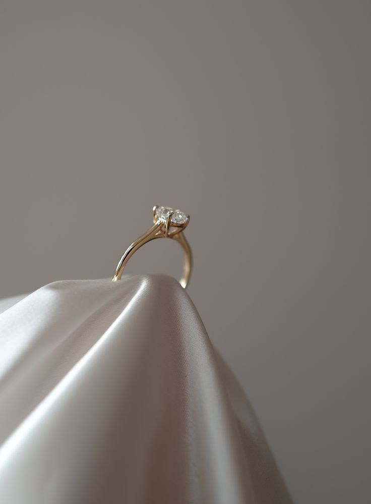 Classic round solitaire ring