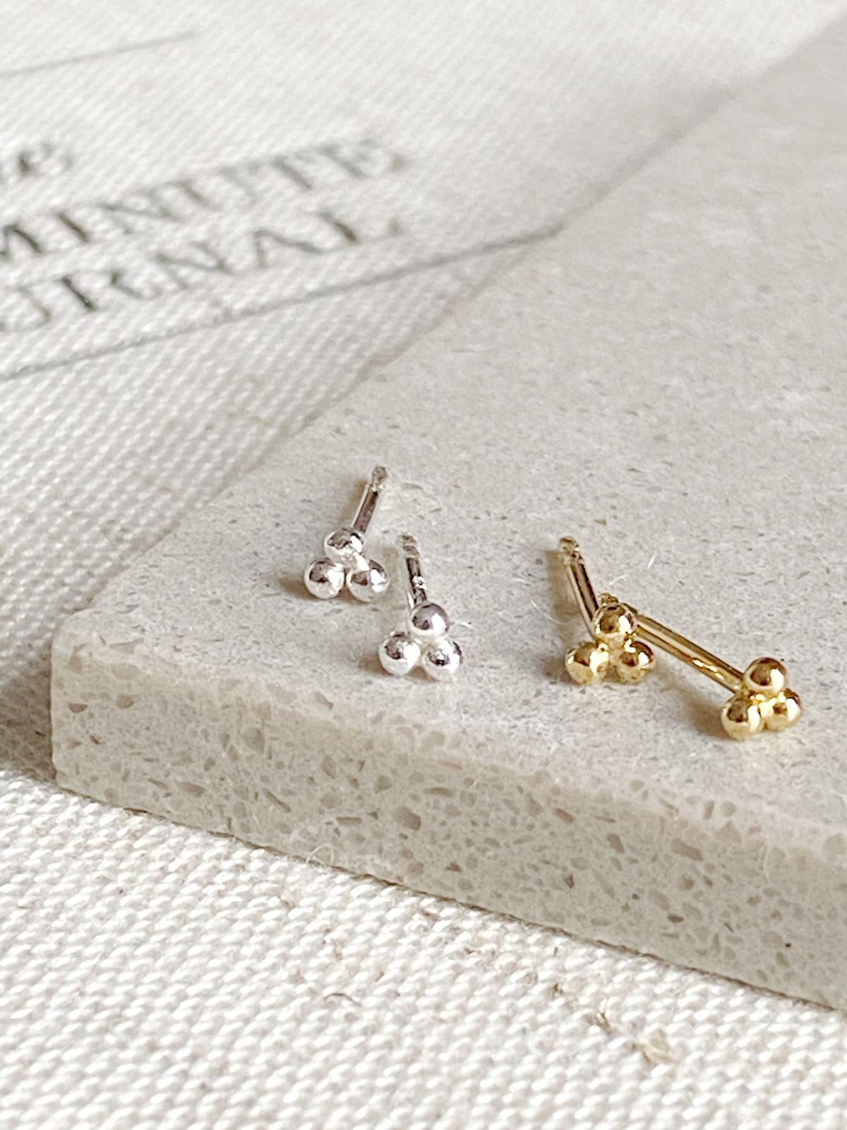 Tiny Trinity Dot studs