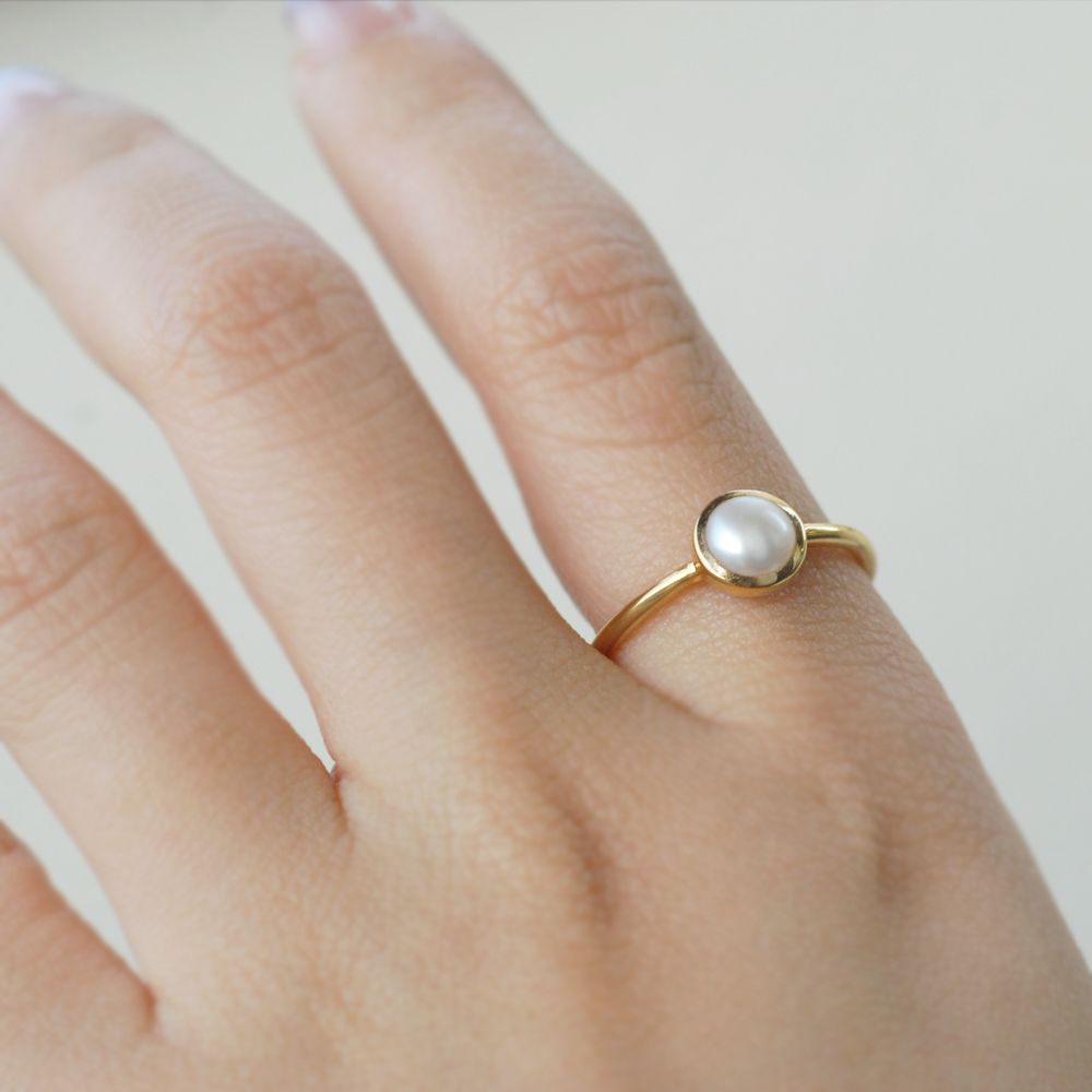 Vintage freshwater pearl ring