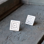 Square engaved studs