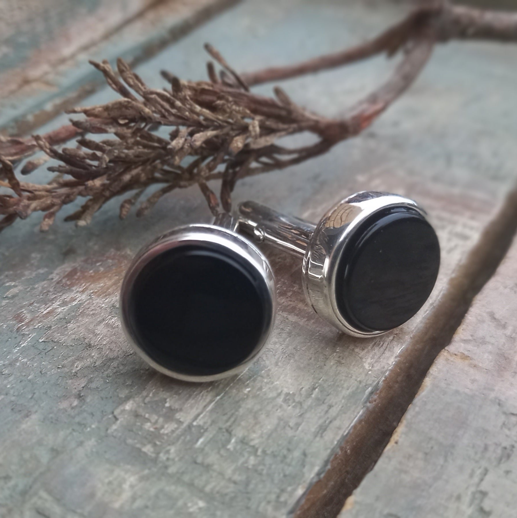 Onyx cufflinks