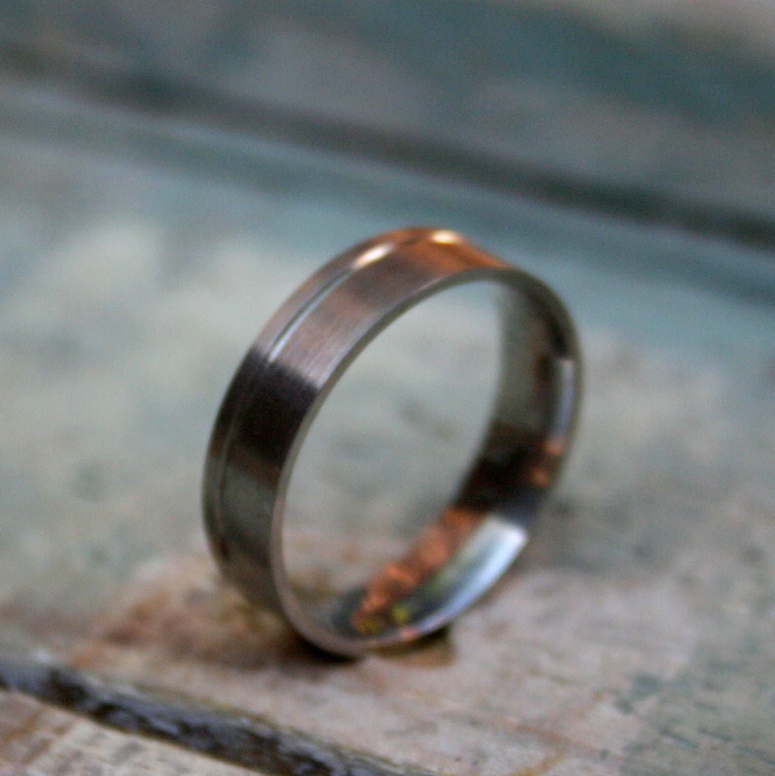 6mm Ti band with groove 1mm from side