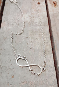 Infinity name necklace