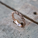 Floral stackable ring