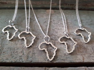 Africa outline pendant