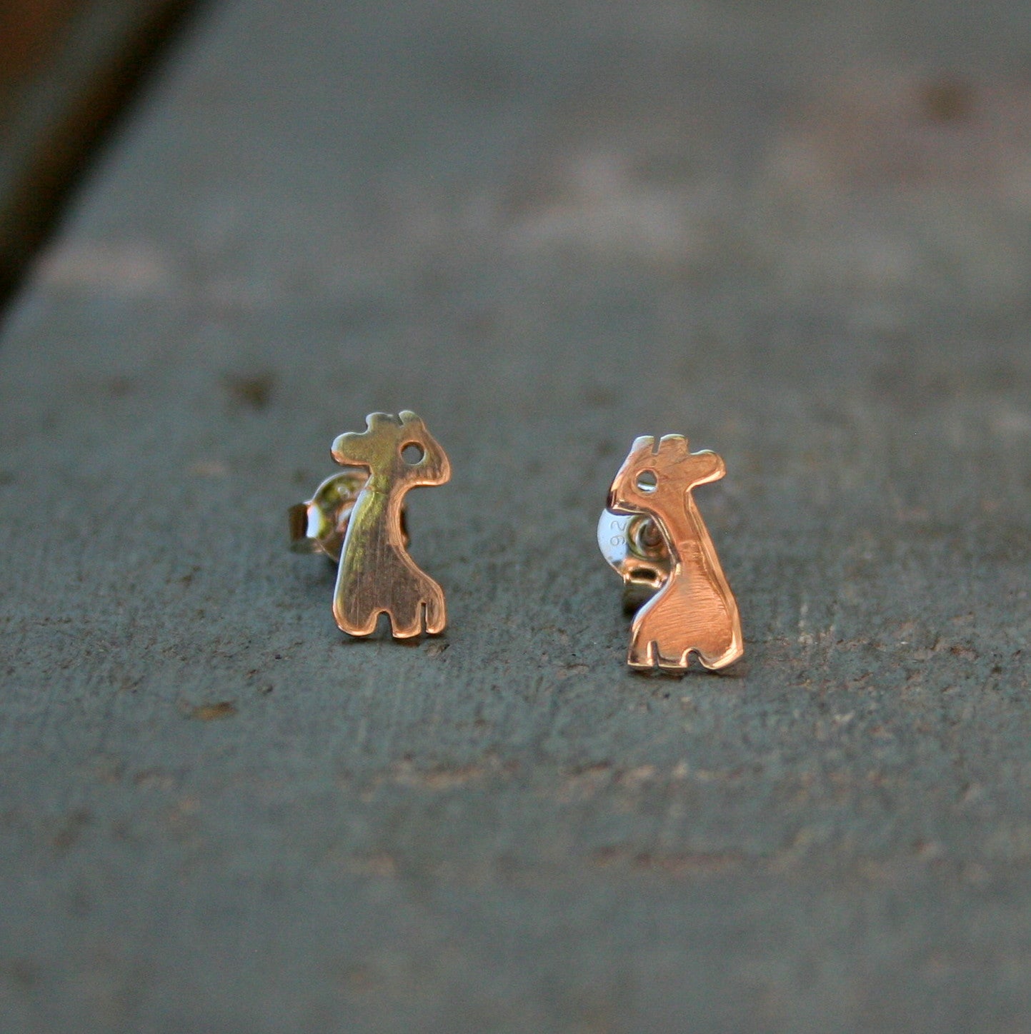 Small sterling silver giraffe studs.  Please note all pieces are handmade on order by Erfdeel Juwele. Allow up to two weeks for manufacture.